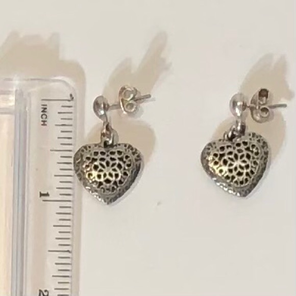 Ilaria Peru Heart Doble Necklace & Earrings 950 - Picture 5 of 9